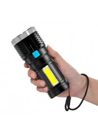 Фонарь прожектор аккумуляторный ручной с боковым светом для рыбалки кемпинга 4 LED (473848-Prob) Unbranded (256666397)