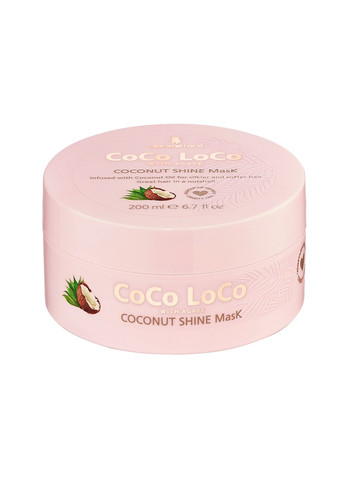 Маска для сяйва волосся з кокосовою олією Coco Loco Coconut Shine Mask 200 мл Lee Stafford (269237728)