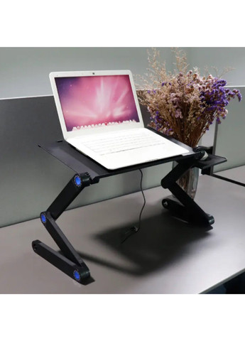 Столик трансформер для ноутбука подставка портативная с вентилятором Laptop Table VTech t8 (260495671)