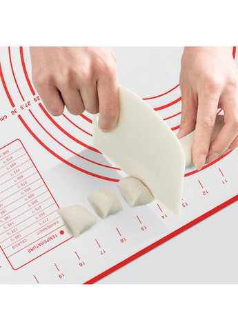 Багаторазовий термостійкий силіконовий кондитерський килимок для розкочування тіста 40х50 см A-Plus (263346511)