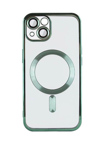 Чехол-накладка TPU для Apple iPhone 15 с MagSafe и защитой камеры Green No Brand (278017899)