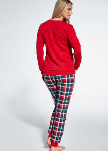 Красная женская пижама 348 snowman xxl сине-белый 671-23 Cornette