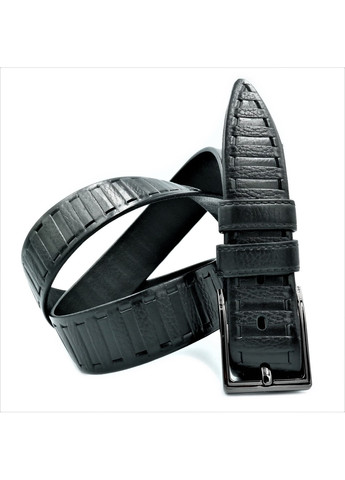 Ремень мужской кожаный Weatro Чёрный 0359m-4kozh Le-Mon (272596698)