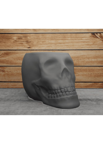 Декоративна ваза - кашпо в формі черепа. Тонкостінна ЗаСвіт (266425098)