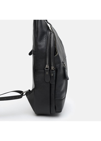 Чоловічий рюкзак шкіряний через плече K11802bl-black Keizer (266144039)
