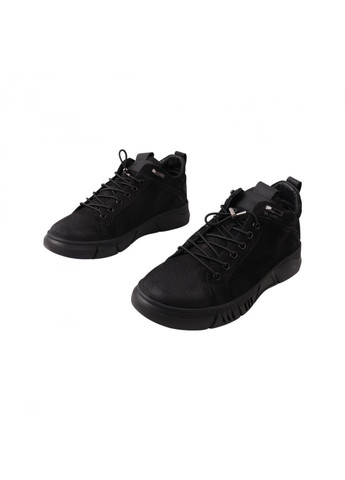 Черные ботинки мужские черные нубук Mida