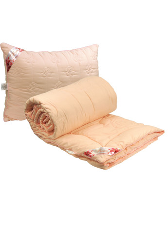 Набор одеяло 140х205 с волокном "Rose Pink" + подушка 50х70 Руно (258066956)