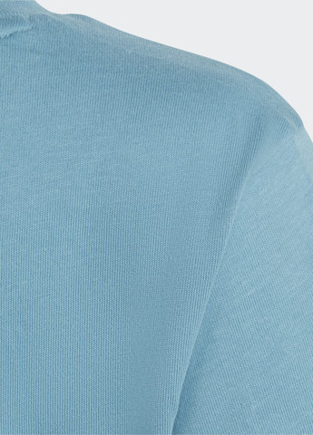 Синяя демисезонная футболка adicolor trefoil adidas
