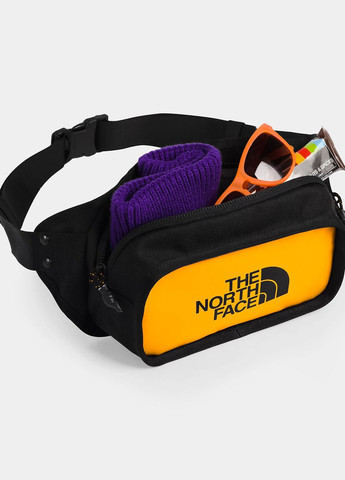 Сумка на пояс плече бананка унісекс The North Face explore hip pack summit gold/tnf black (276003588)