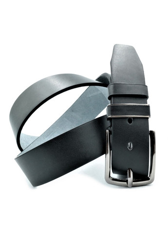 Мужской ремень из экокожи Weatro 3,8 х 115 см Черный nwkz-38mm-kit-008 Le-Mon (268121457)