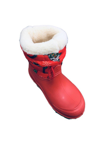 Красные обувь дутики для девочки утепленные Litma