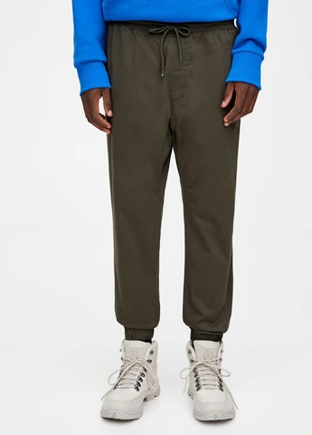Штани демісезон,хакі, Pull & Bear (258393514)