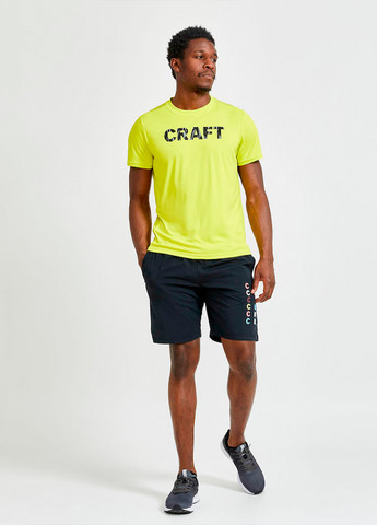 Желтая мужская футболка Craft Core Charge Tee