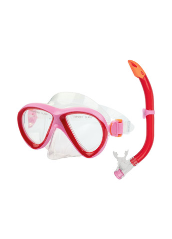 Дитяча маска для плавання з трубкою рожевий Crivit Sports (258021482)