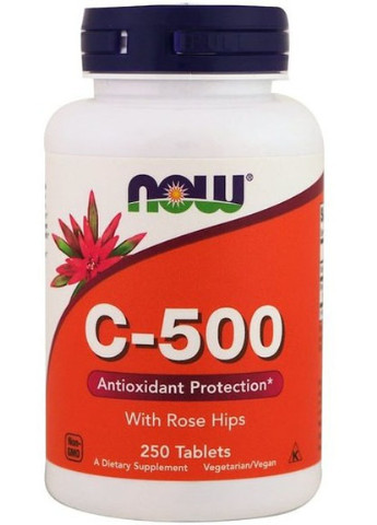 C-500 With Rose Hips 250 Tabs NOW-00672 Now Foods (256724034)
