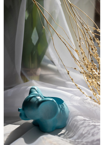 Кашпо декоративное Слоник, голубой. Trensi (258330547)