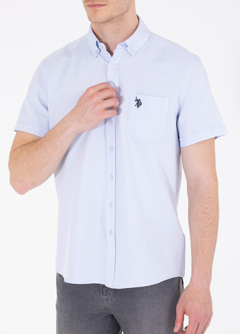 Голубой рубашка U.S. Polo Assn.