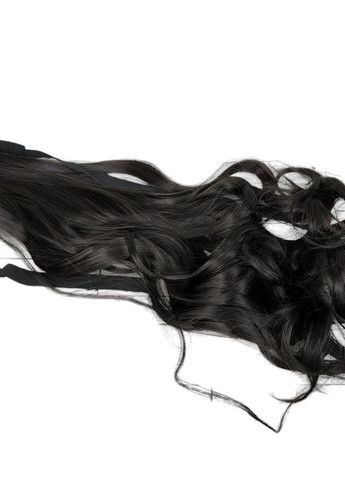 Накладний хвіст темно-коричневий хвилястий №2 на стрічці штучний No Brand (268302370)