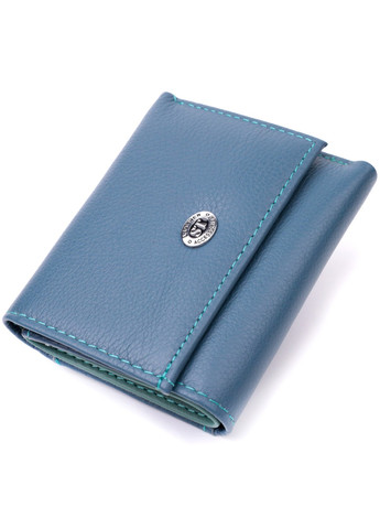 Маленький кошелек для женщин из натуральной кожи 19501 Бирюзовый st leather (277980440)