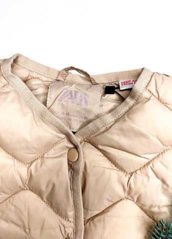 Демисезонная куртка-рубашка 92 см бежевый артикул Л108 Zara (278645985)