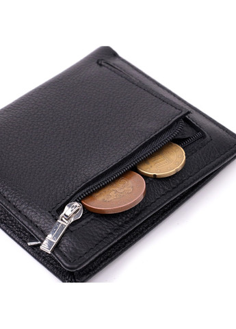 Жіночий гаманець в класичному чорному кольорі 19466 Чорний st leather (277980583)