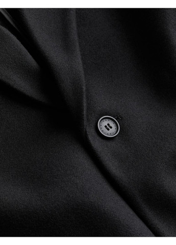 Чорне демісезонне Чоловіче пальто Н&М (56216) М Чорне H&M