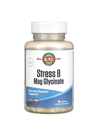 Stress B Magnesium Glycinate - 60 vcaps KAL (273253712)