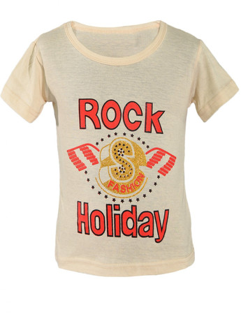 Бежевая футболки сорочки футболка на хлопчика (rock) Lemanta