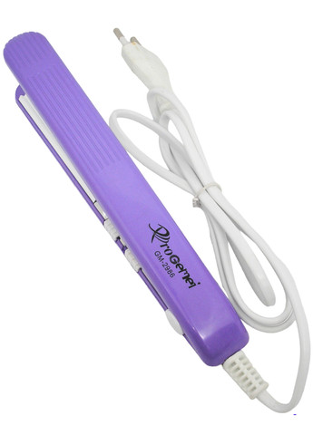 Плойка для волосся гофре щипці утюжок стайлер портативна для подорожей дорожня Progemei GM — 2986 фіолетовий No Brand (259960069)