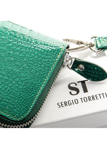 Жіночий лакований гаманець зі шкіри LR W38 black Sergio Torretti (276773342)