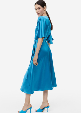 Світло-синя повсякденний плаття, сукня H&M однотонна