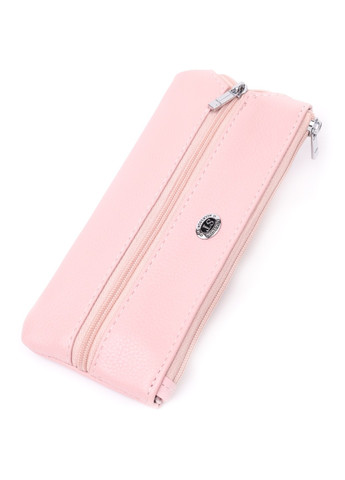 Стильная ключница нежного цвета из натуральной кожи 22510 Розовый st leather (278001131)