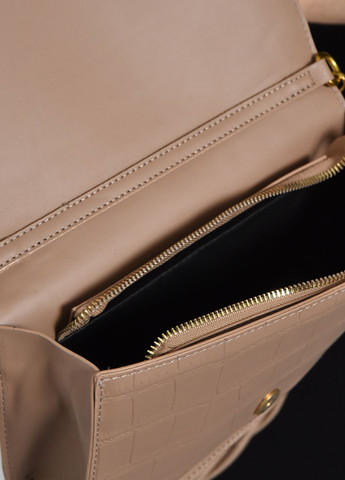 Сумка жіноча крос-боді світло-коричневого кольору Let's Shop (275396088)