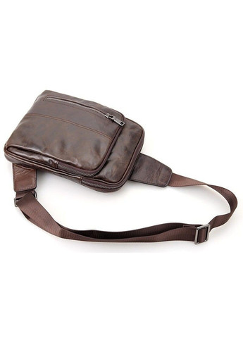 Чоловіча шкіряна сумка 14415 Темно-коричневий Vintage (262523577)