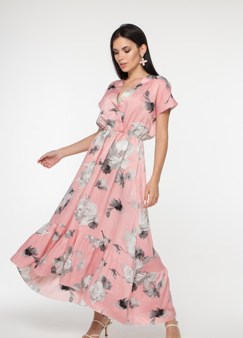 Розовое повседневный женское летнее платье SK