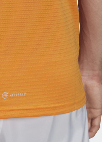 Оранжевая футболка для бега adidas Own the Run