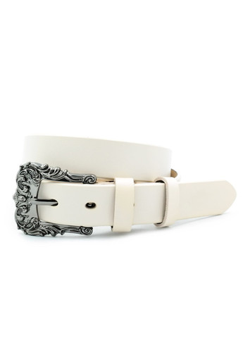 Женский кожаный ремень 2,8 х 100-115 см Светло-бежевый kit-3cm-kozh-0031 Weatro (267406504)