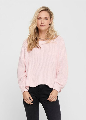 Розовый свитер Only