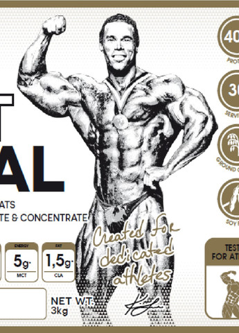 Гейнер Gold Oat Meal 3000 g (Snikers) Kevin Levrone (259752944)