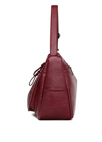 Вместительная сумка из искусственной кожи с большим количеством отделений коричневая Valiria Fashion (276254574)
