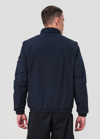 Синяя демисезонная куртка мужская с капюшоном модель 6212 ZPJV