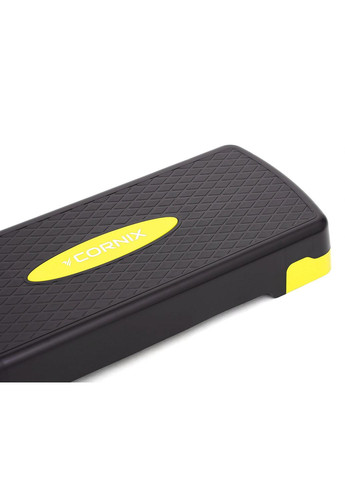 Степ-платформа 2-ступенчатая Cornix 68 х 28 х 10-15 см XR-0192 Black/Yellow No Brand (260735599)