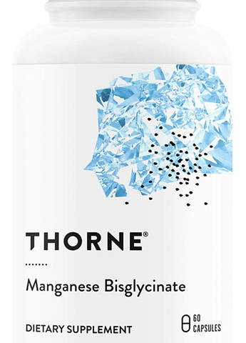 Бисглицинат марганца Manganese Bisglycinate, 60 Capsules Thorne Research (260596956)