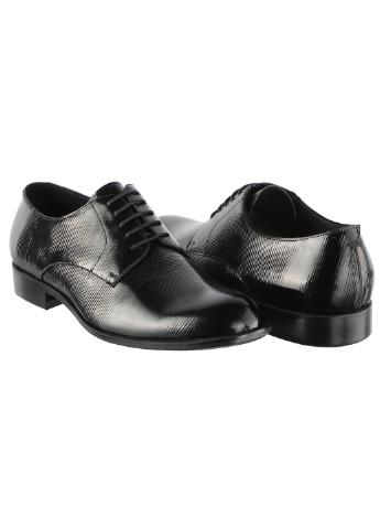 Черные мужские туфли классические 19587 Cosottinni на шнурках