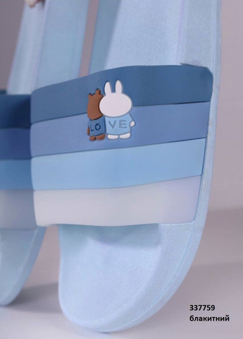 Жіночі шльопанці блакитного кольору Flip Flops (276530037)