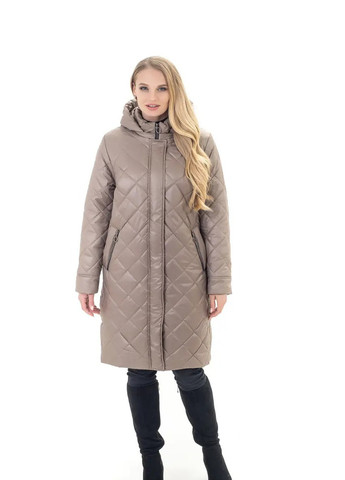 Бежева демісезонна жіноча куртка DIMODA Жіноча куртка від українського виробника