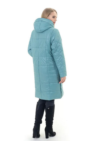 Мятная демисезонная осенняя женская куртка большого размера SK