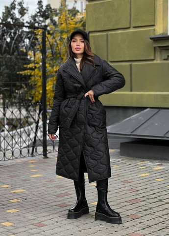 Черная женская двухсторонняя куртка плащевка No Brand