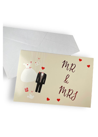 Вітальна листівка на весілля "Mr.&Mrs." Melinera (267501282)