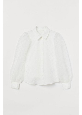 Белая коктейльный рубашка H&M